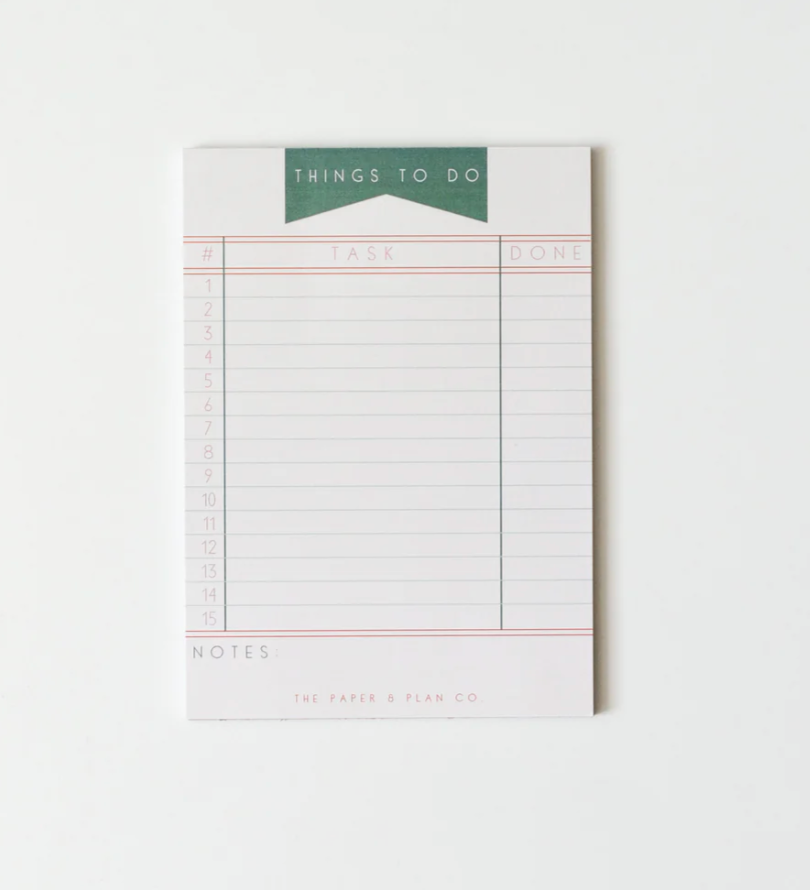 Things To Do Notepad