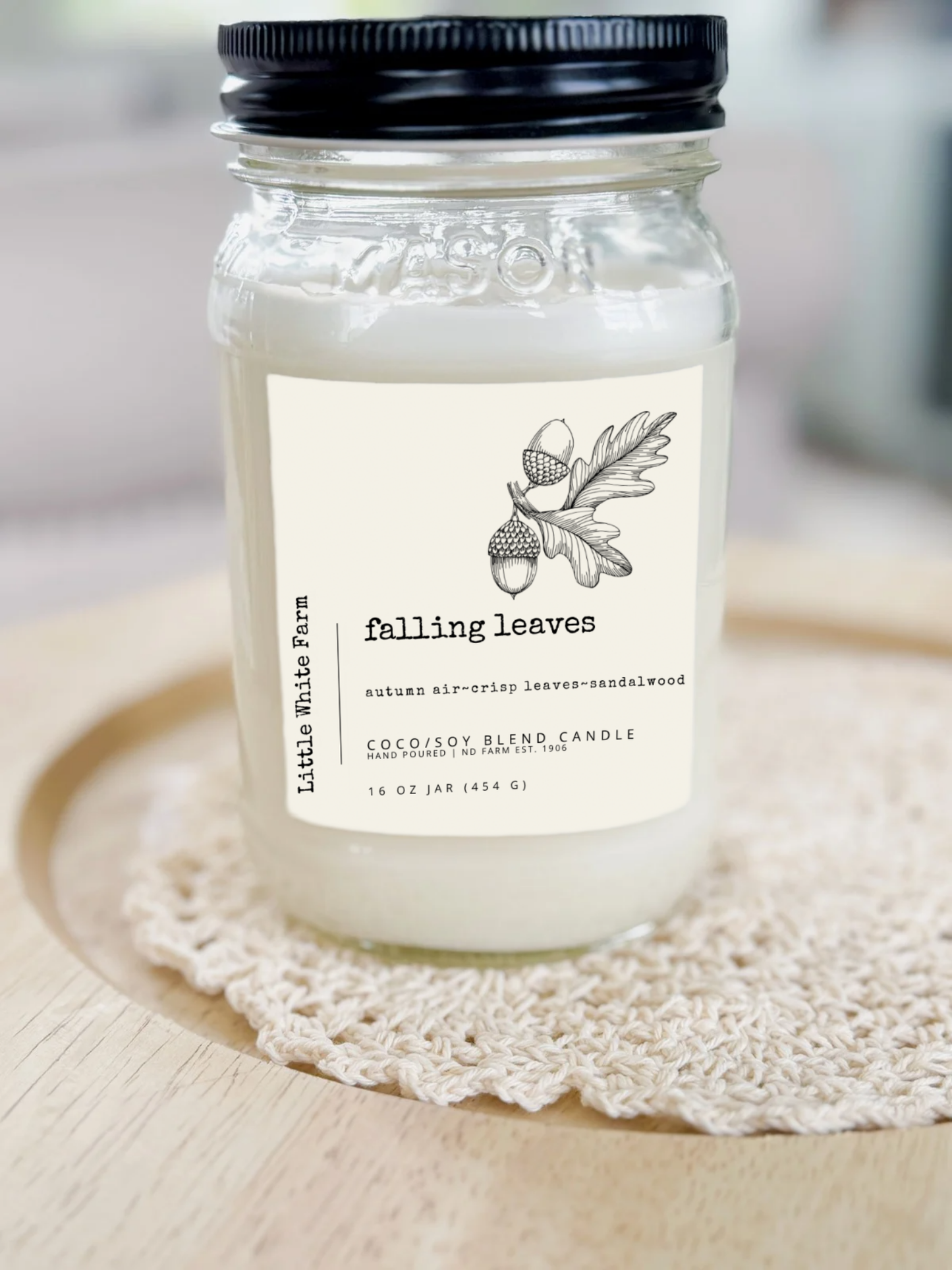 Falling Leaves Fall Collection Mason Jar Candle