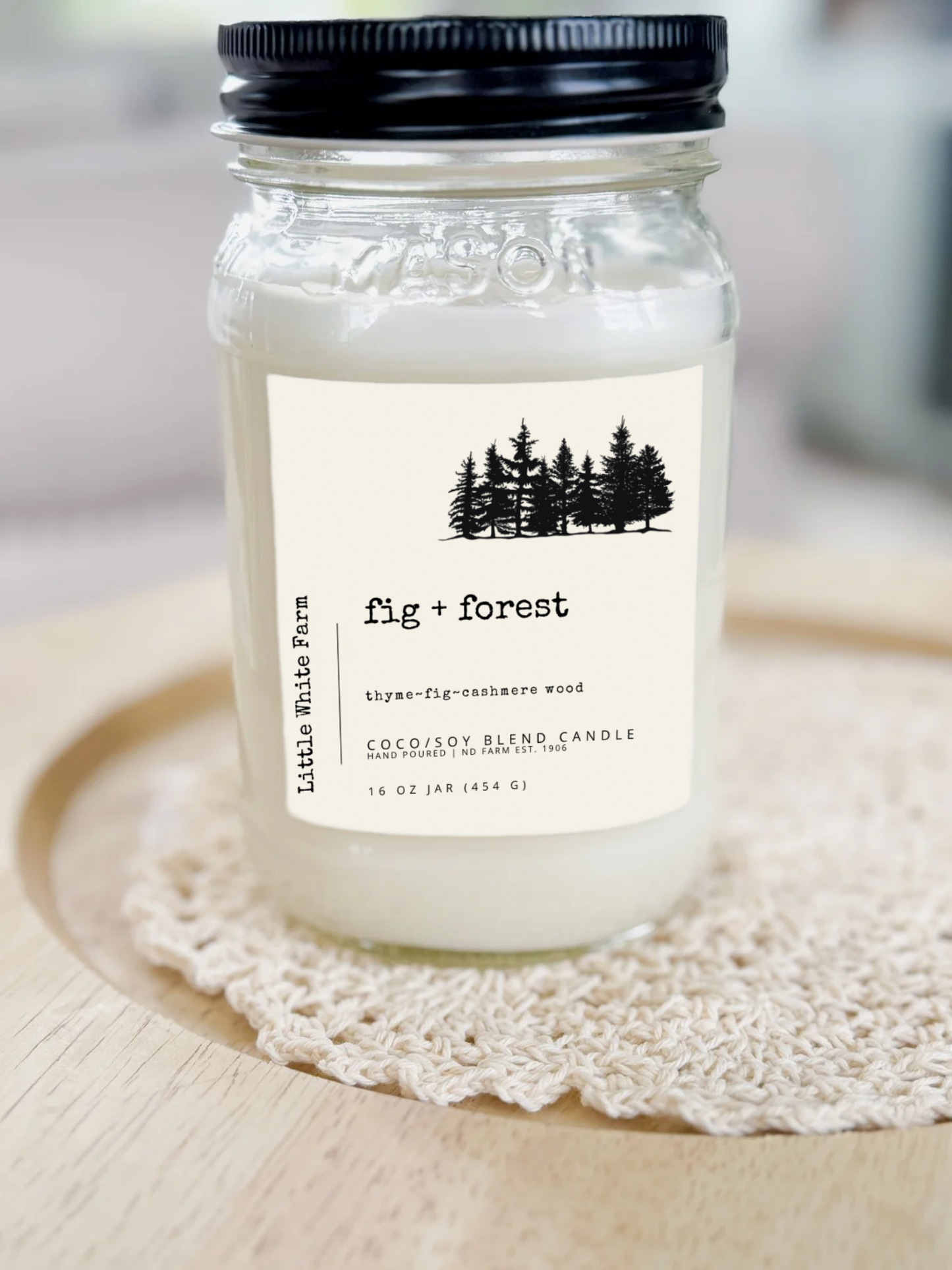 Fig + Forest Fall Collection Mason Jar Candle