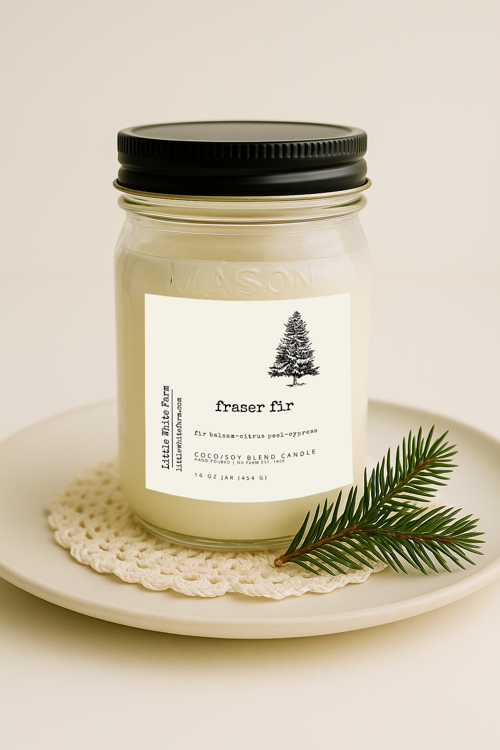 Fraser Fir Mason Jar Candle
