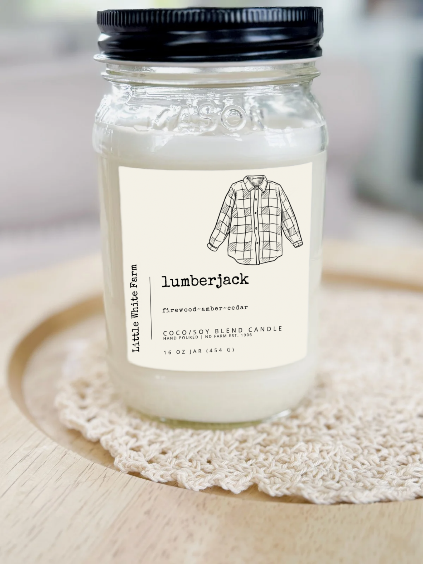 Lumberjack Fall Collection Mason Jar Candle