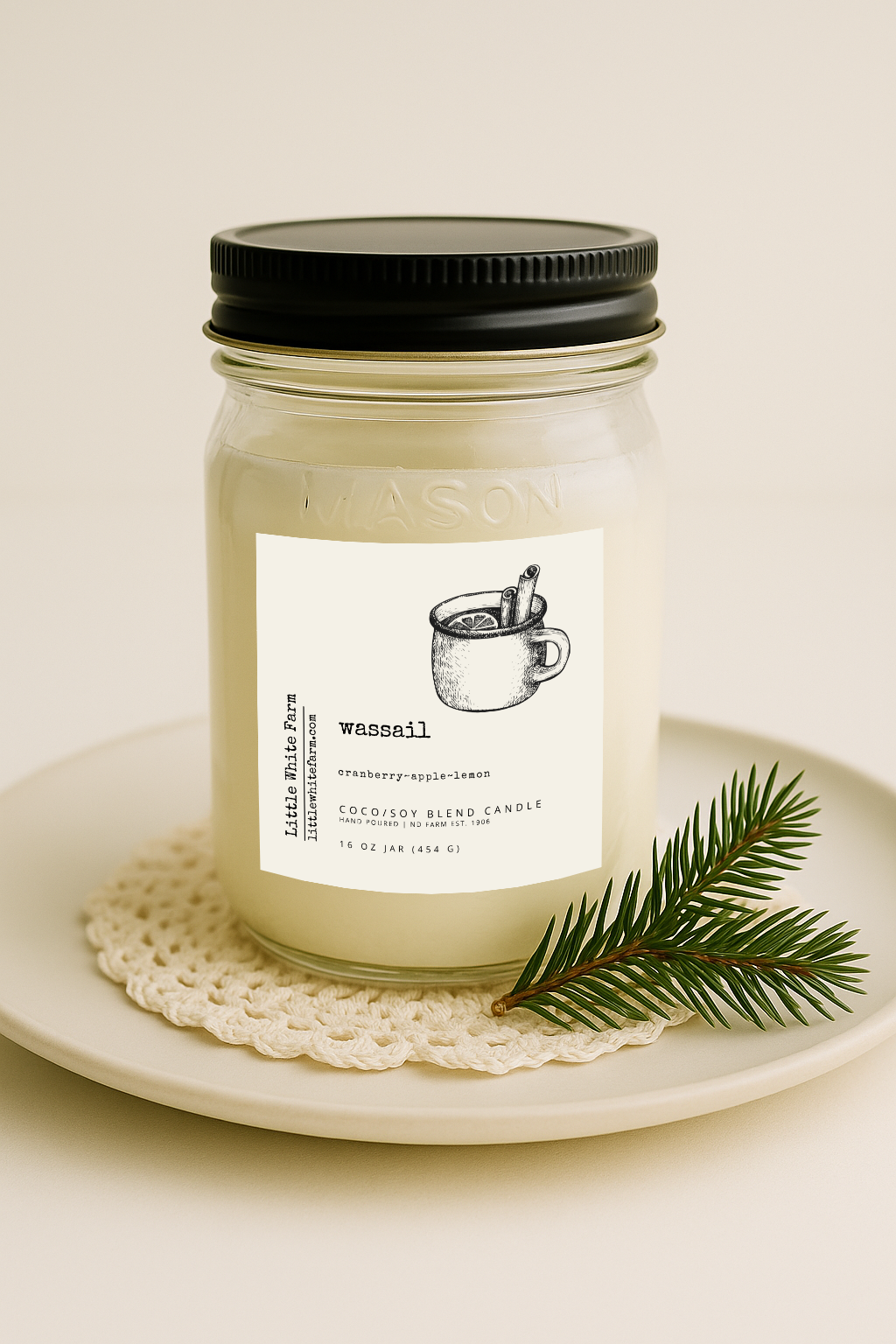 Wassail Mason Jar Candle