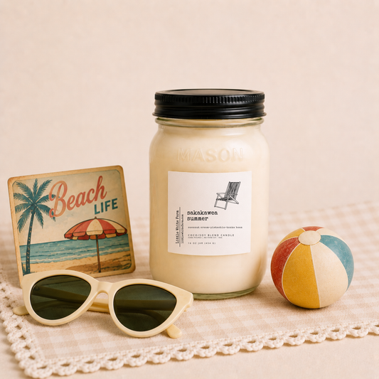 Sakakawea Summer Mason Jar Candle and Wax Melt