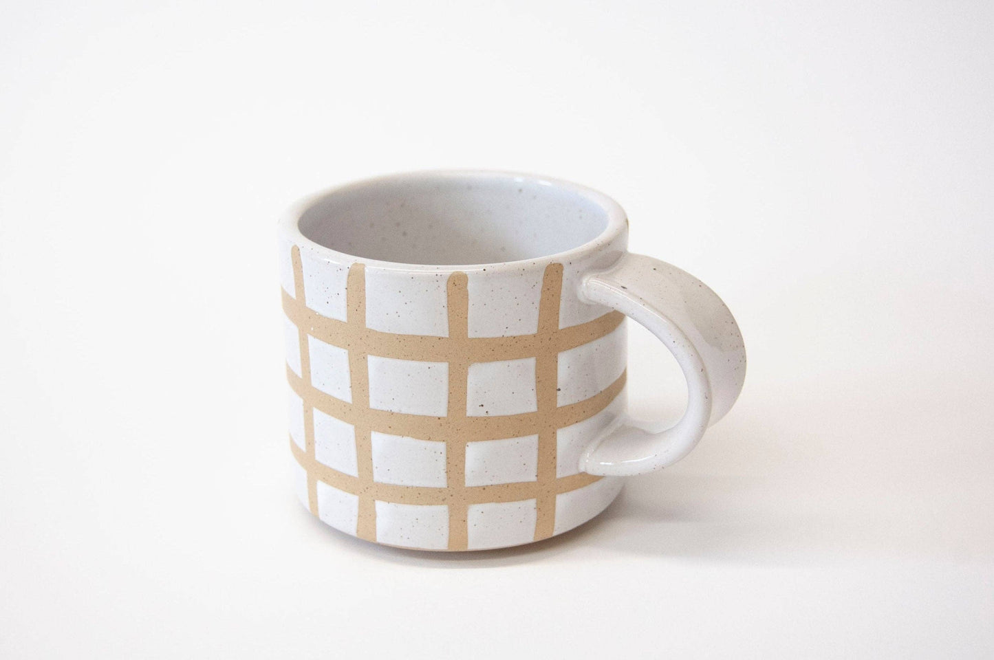 Speckle Grid Mug with Lid (2 mugs + 2 lids)