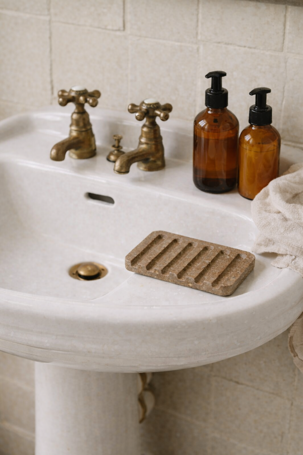 Stone Soap Tray: Grey