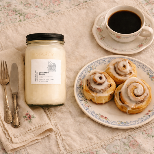 Grandma's House Farmhouse Collection Mason Jar Candle and Wax Melt