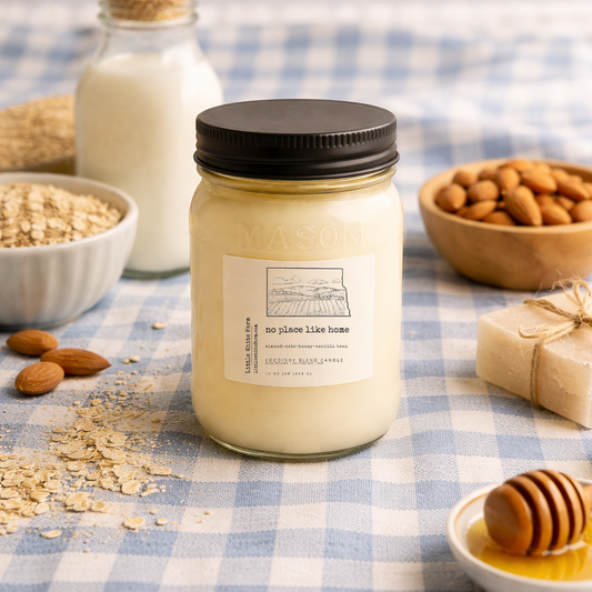 No Place Like Home Farmhouse Collection Mason Jar Candle and Wax Melt