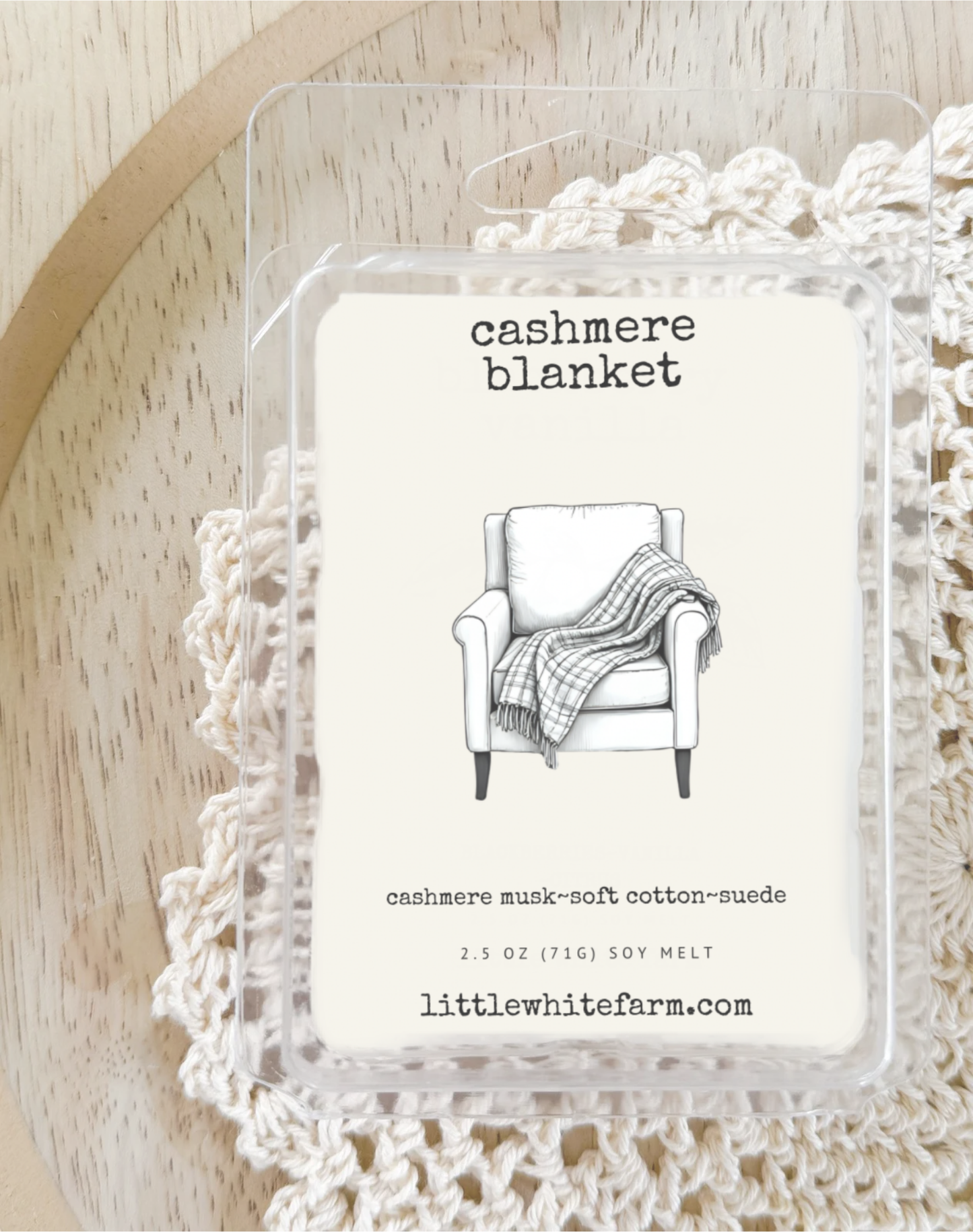 Cashmere Blanket Mason Jar Candle and Wax Melt