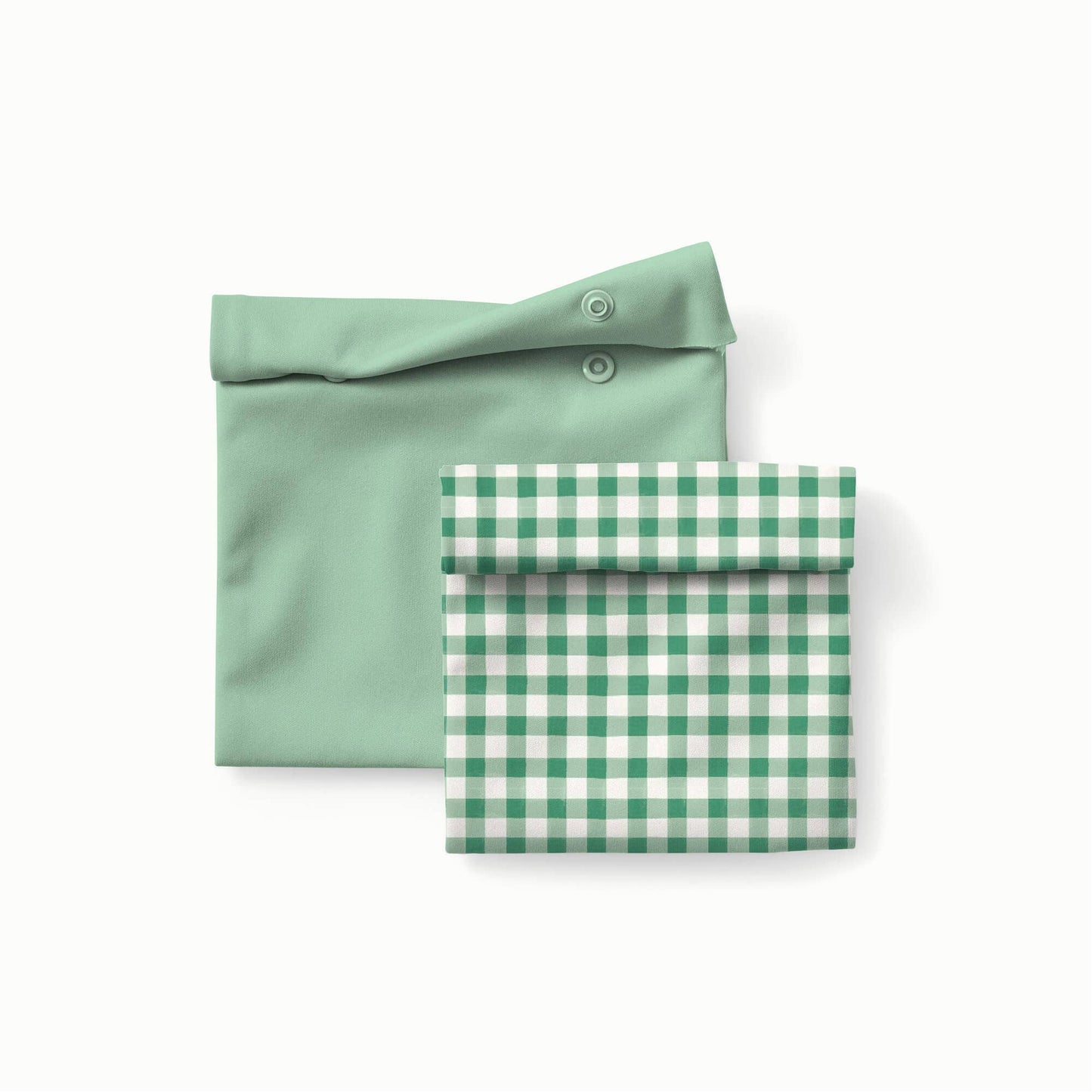 Snack + Sammy Pouches: Verdant Gingham