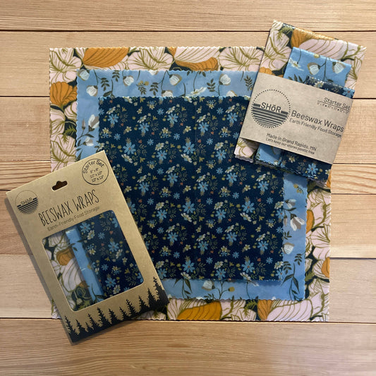 Beeswax Wrap Starter Set (3 pieces) - Night