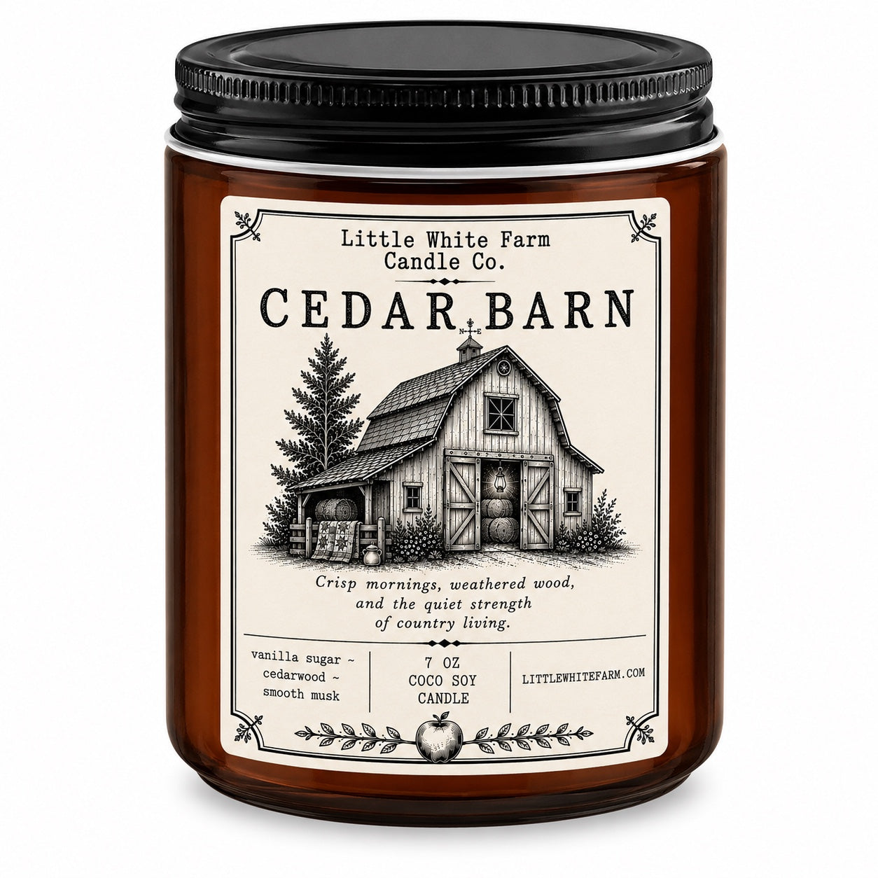 Cedar Barn Heritage Collection Amber Jar Candle