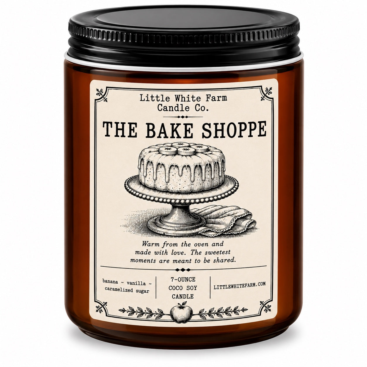 The Bake Shoppe Heritage Collection Amber Jar Candle