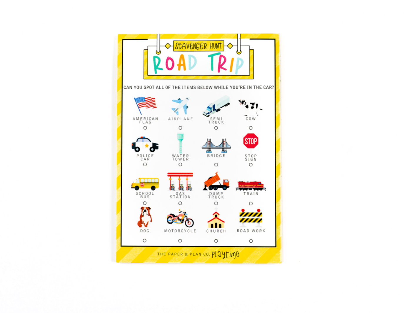 Playtime Road Trip Scavenger Hunt Pad Playtime Pad®
