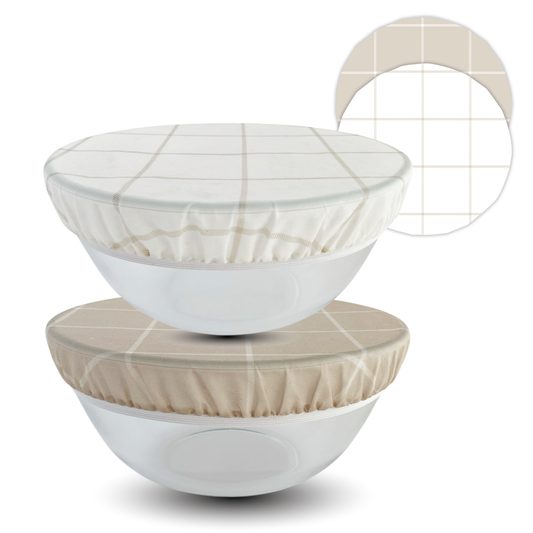 Reusable Beeswax Bowl Covers for Bread Proofing (set of 2)