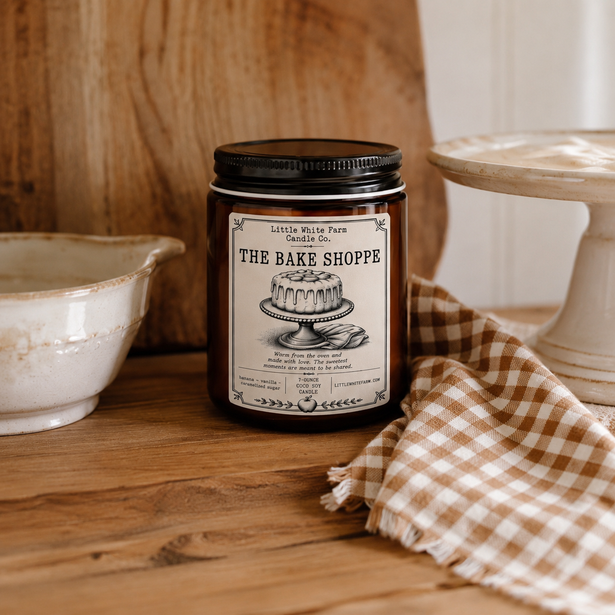 The Bake Shoppe Heritage Collection Amber Jar Candle