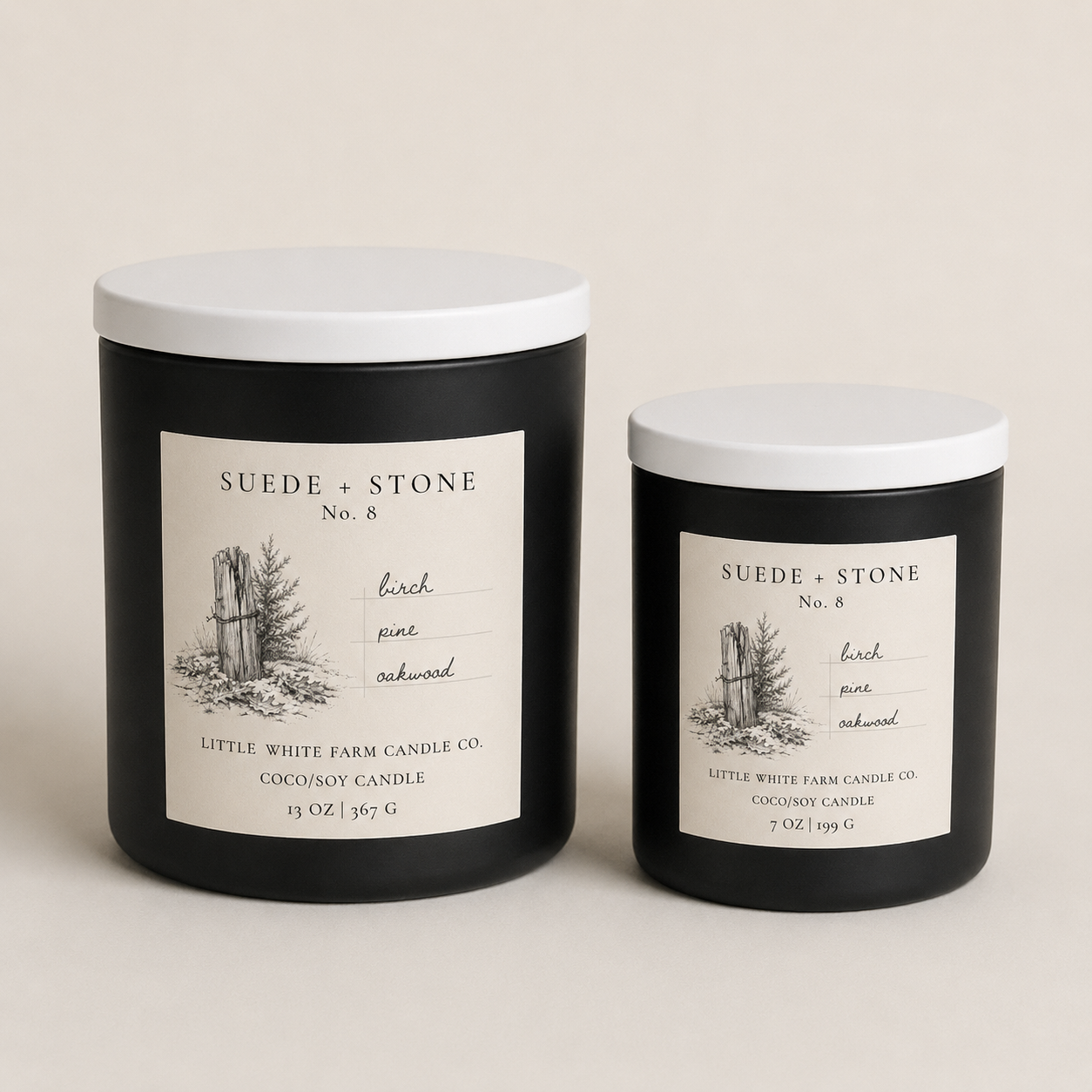 Suede + Stone Luxury Candle