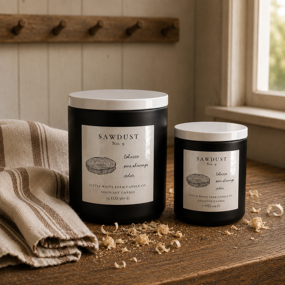 No. 9 Sawdust Luxury Candle