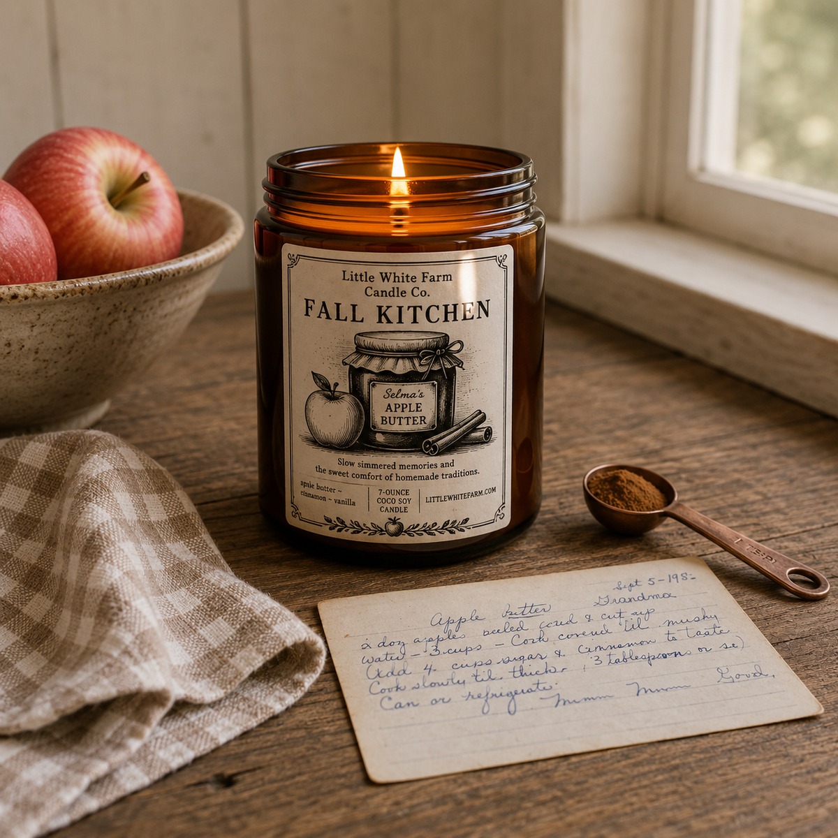 Fall Kitchen Heritage Collection Amber Jar Candle