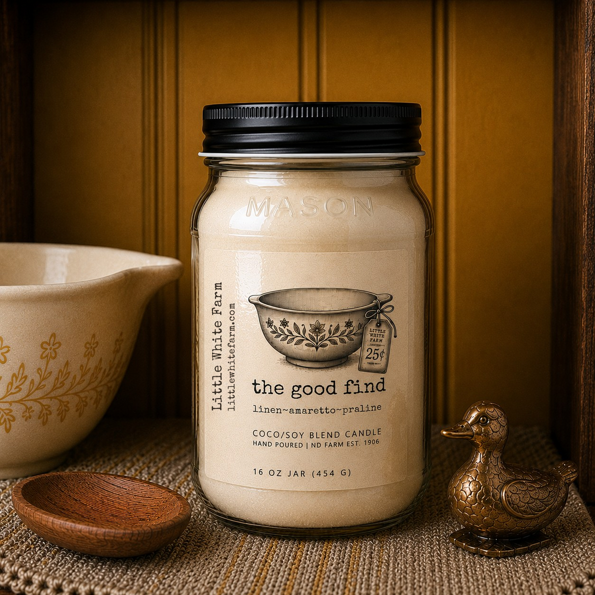 The Good Find Harvest Collection Mason Jar and Wax Melt