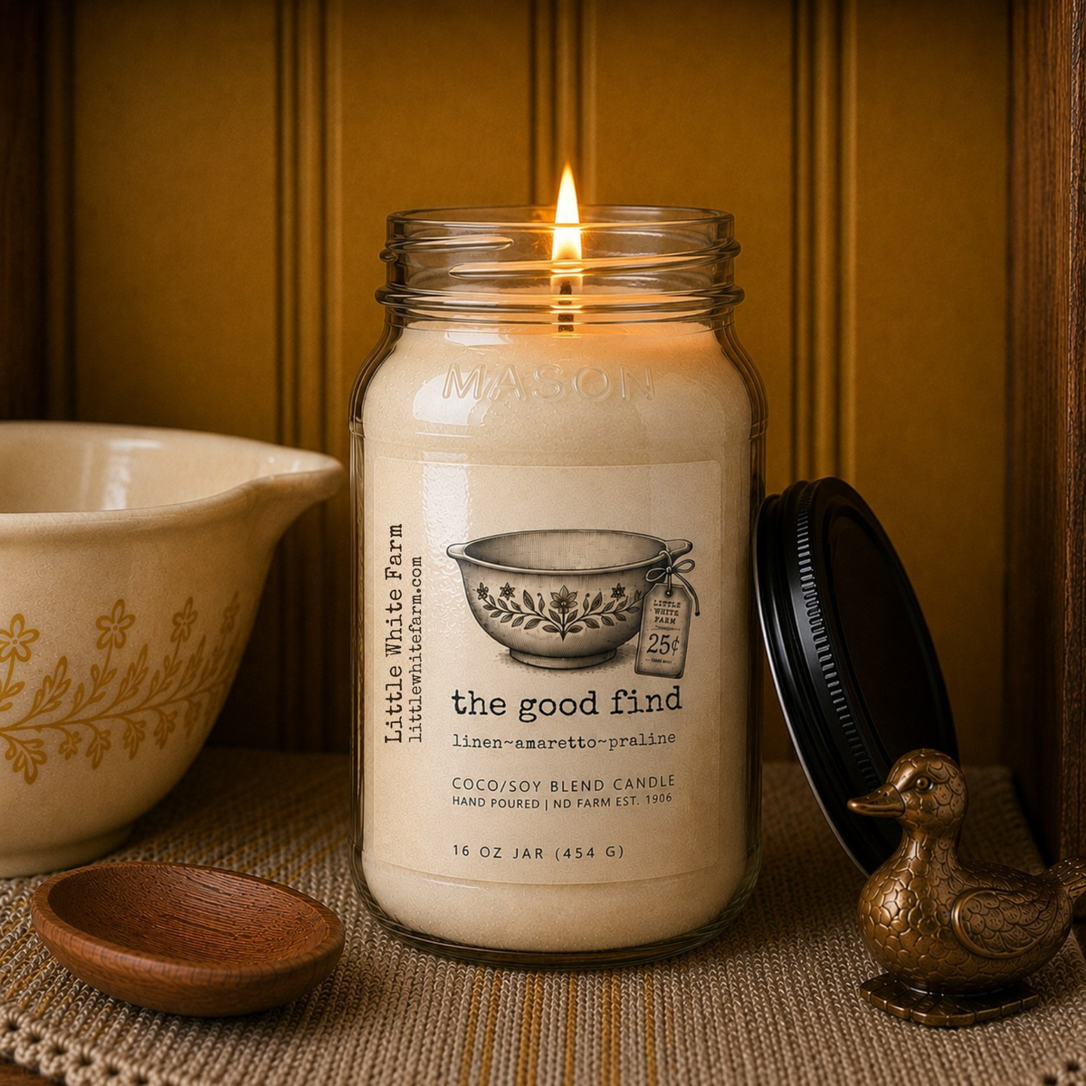 The Good Find Harvest Collection Mason Jar and Wax Melt