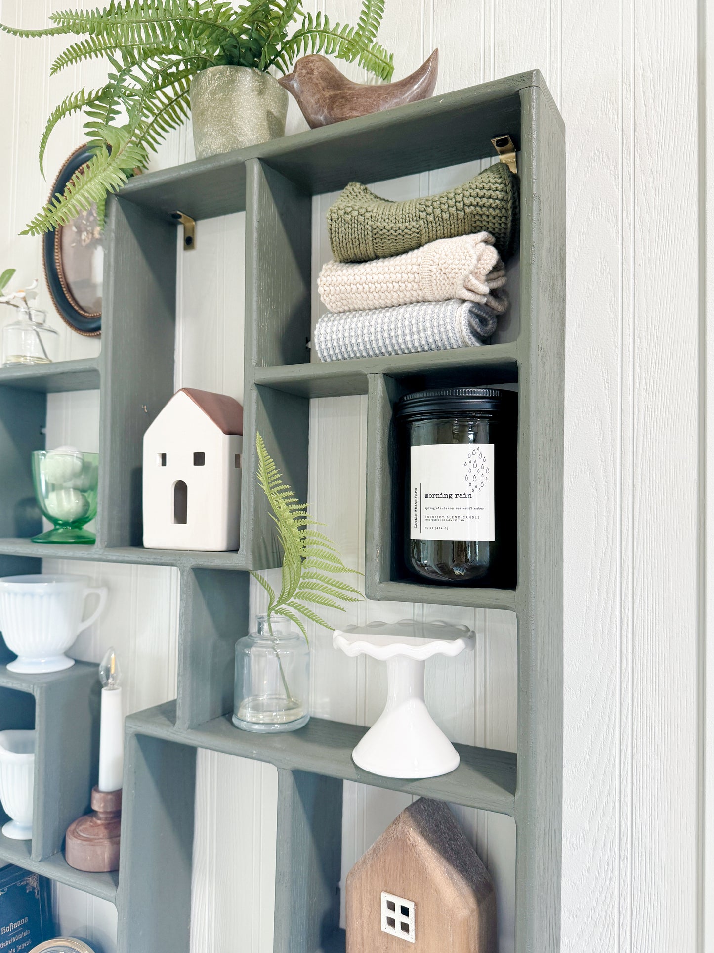 CANDLE OF THE MONTH-LUXE VINTAGE GREEN VESSEL+WOODWICK
