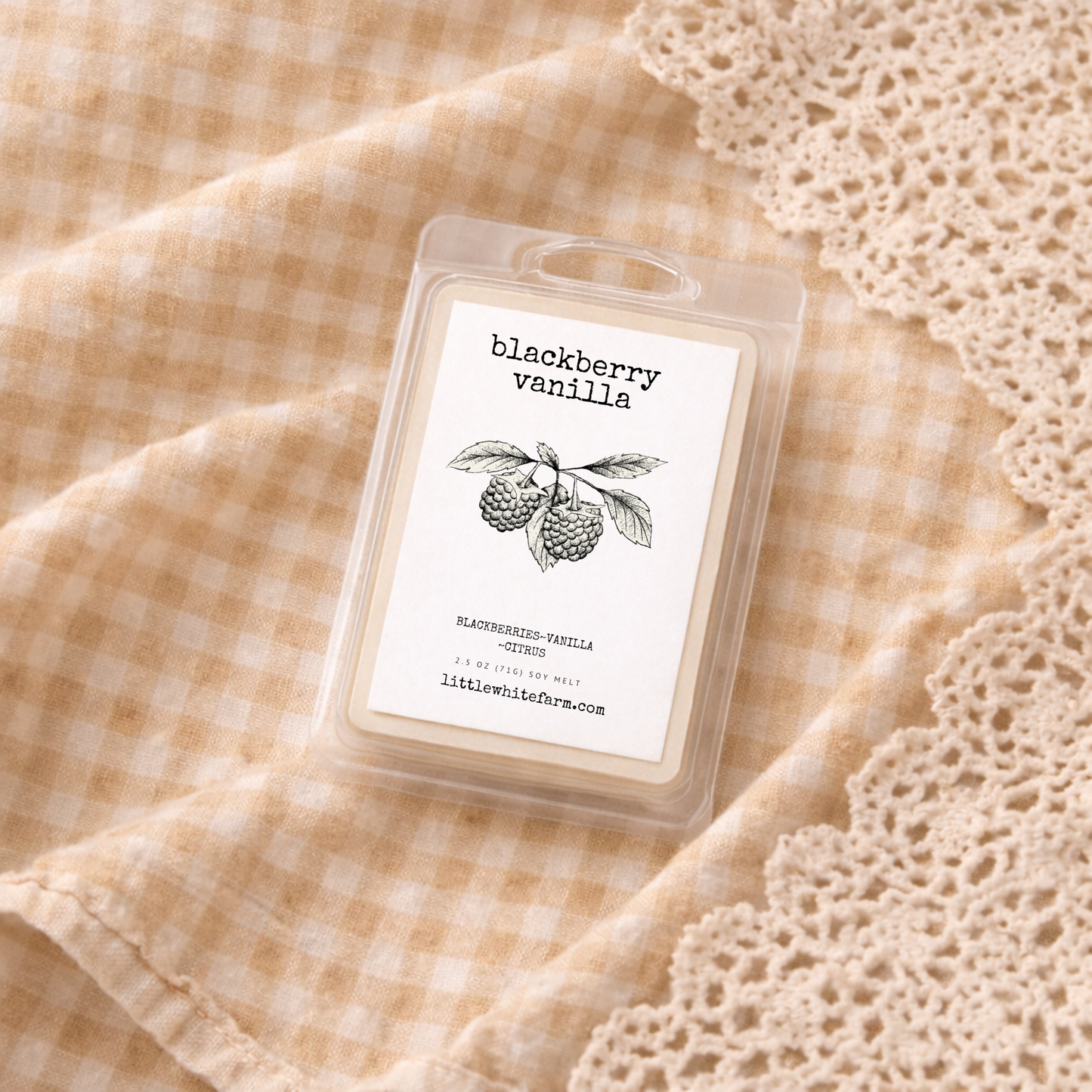 Blackberry Vanilla Farmhouse Collection Mason Jar Candle and Wax Melt