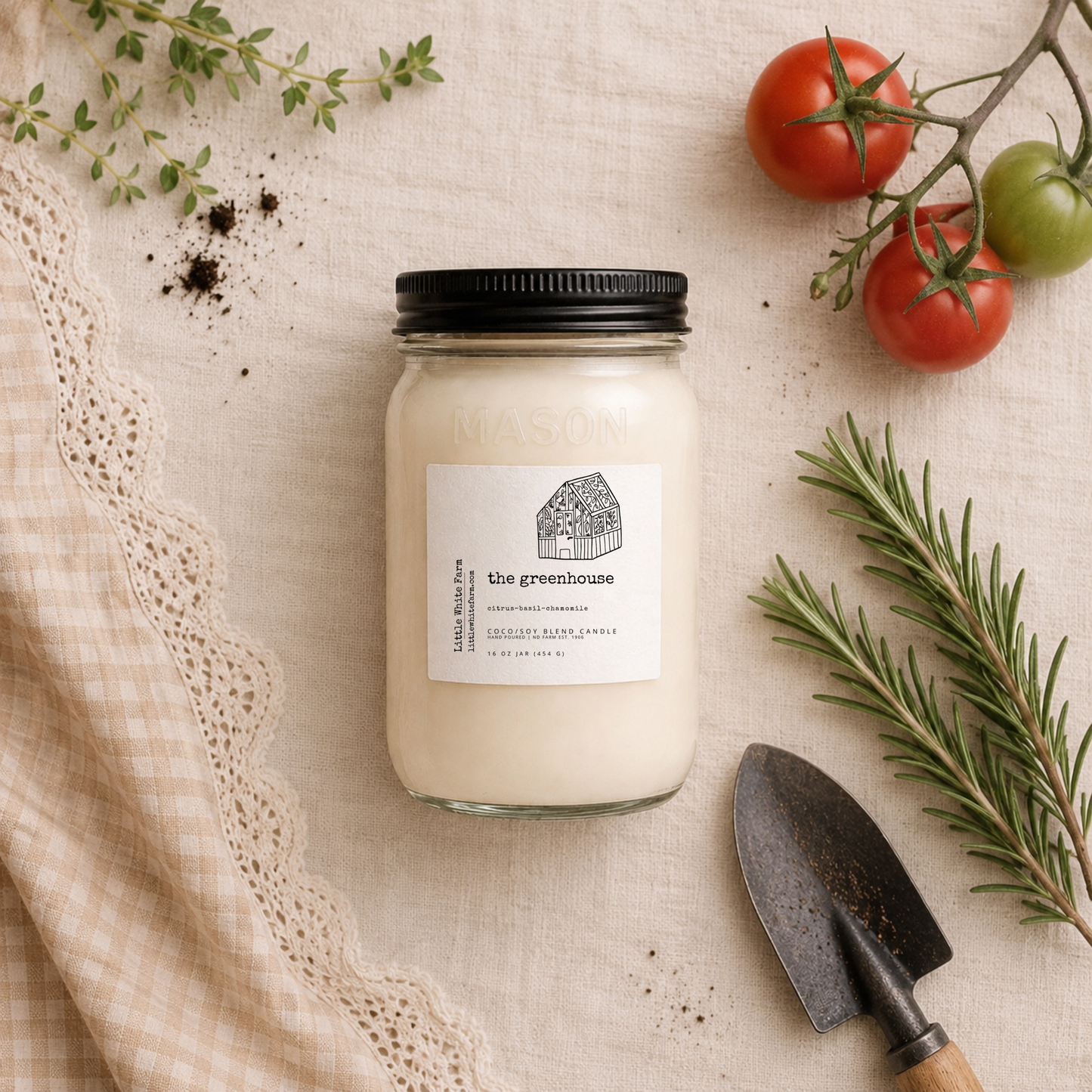 The Greenhouse Mason Jar Candle and Wax Melt