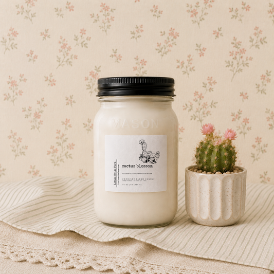 Cactus Blossom Mason Jar Candle and Wax Melt