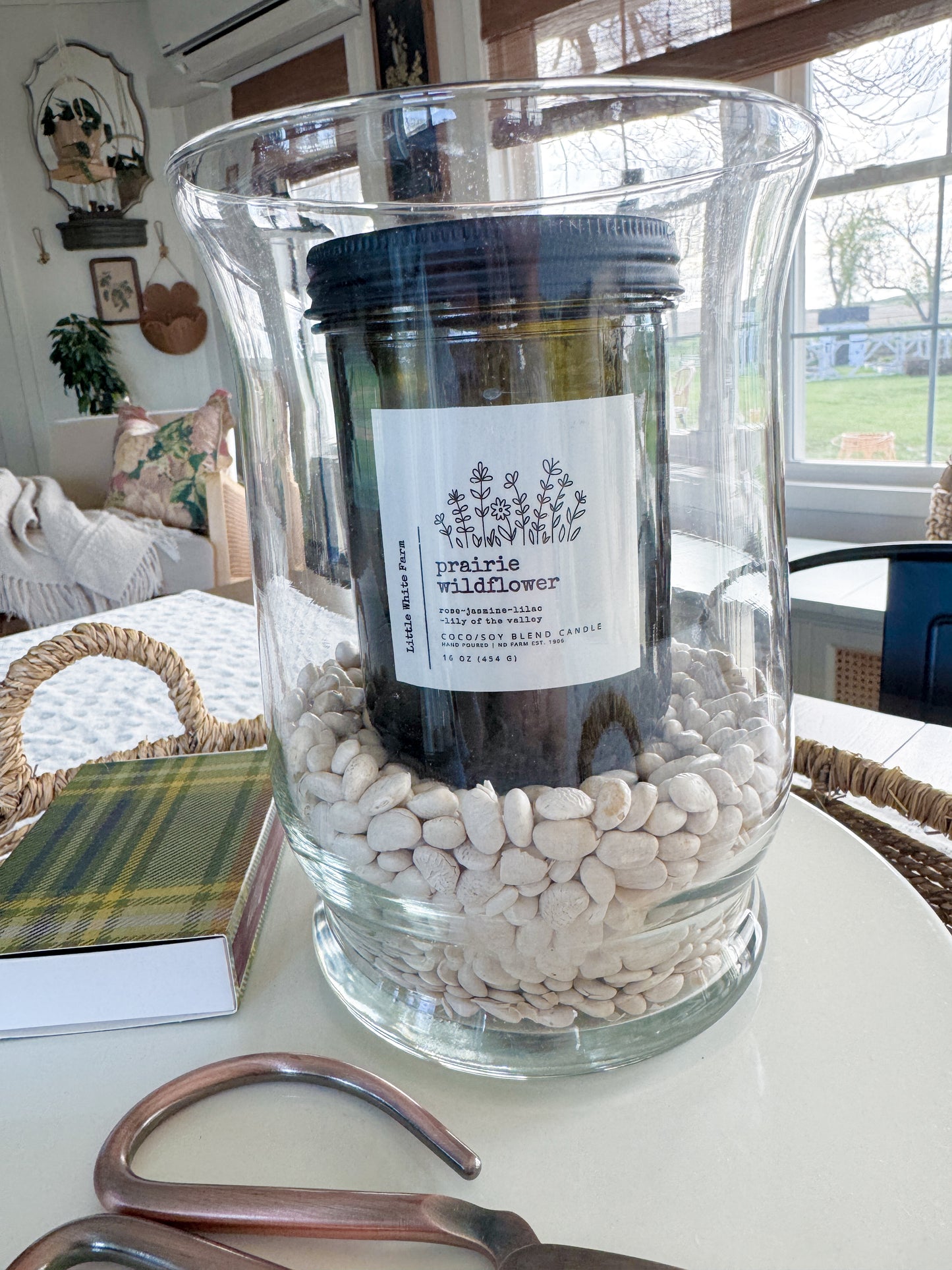 CANDLE OF THE MONTH-LUXE VINTAGE GREEN VESSEL+WOODWICK