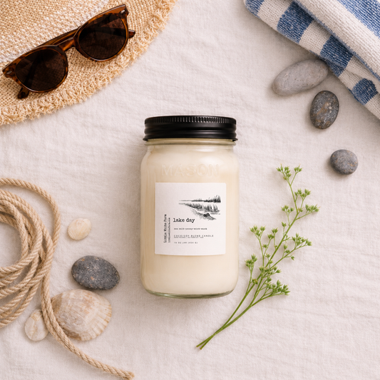 Lake Day Mason Jar Candle and Wax Melt
