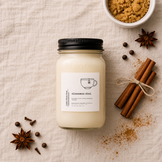 Cinnamon Chai Farmhouse Collection Mason Jar Candle and Wax Melt