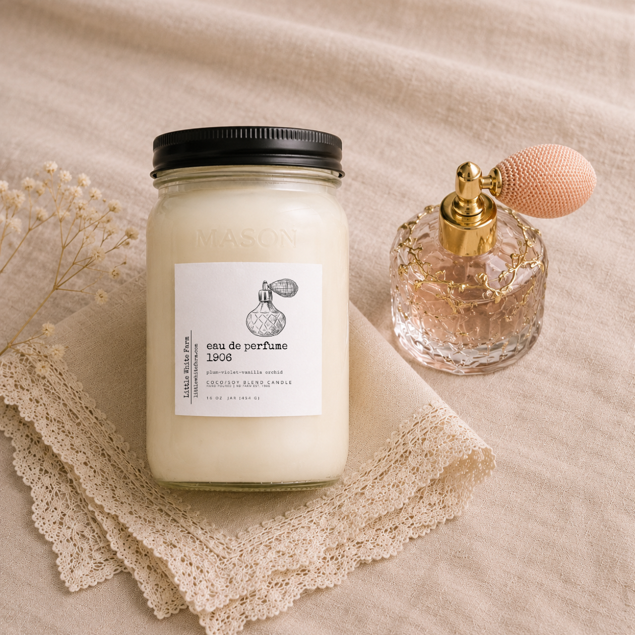 Eau de Perfume 1906 Farmhouse Collection Mason Jar Candle and Wax Melt
