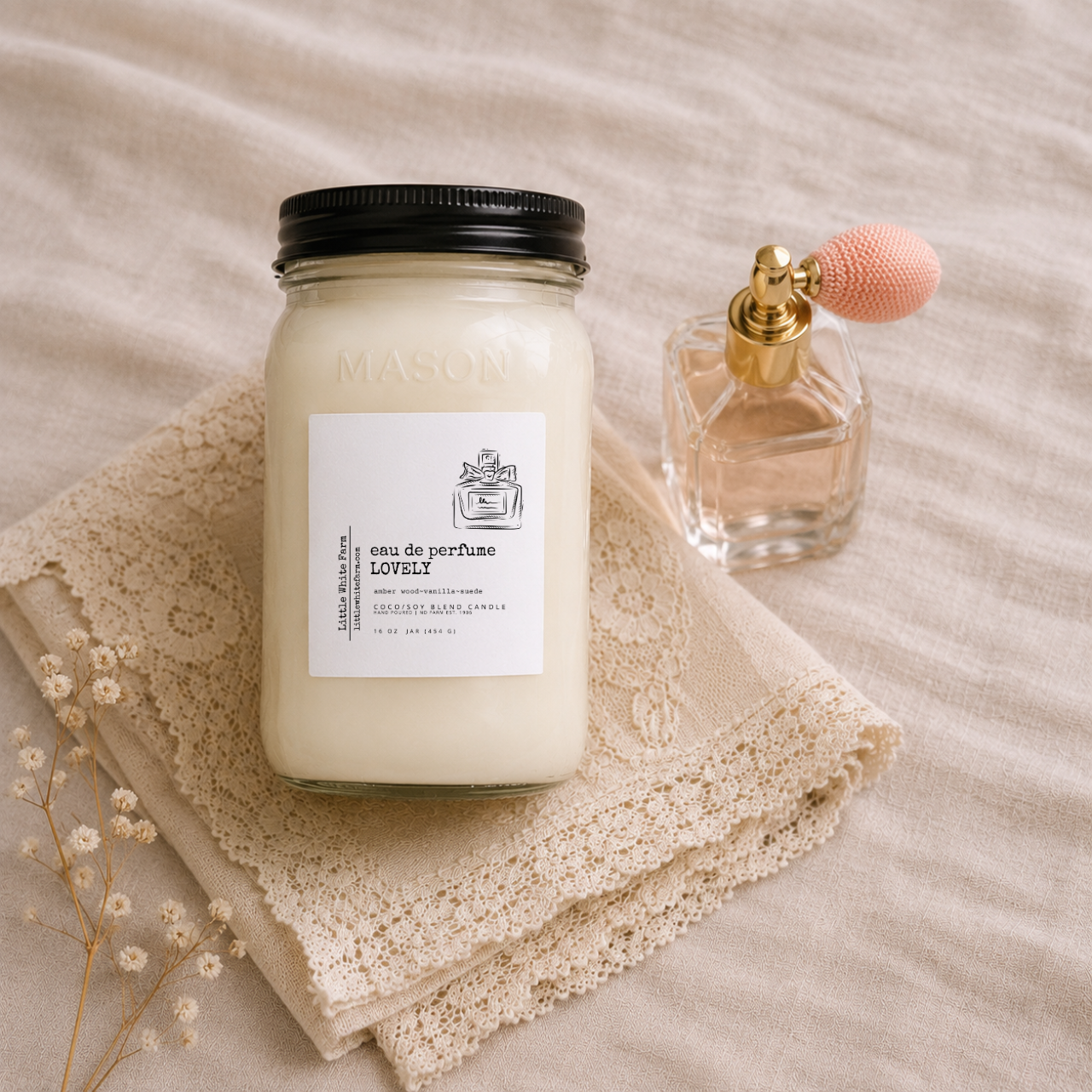 Eau de Perfume Lovely Farmhouse Collection Mason Jar Candle and Wax Melt