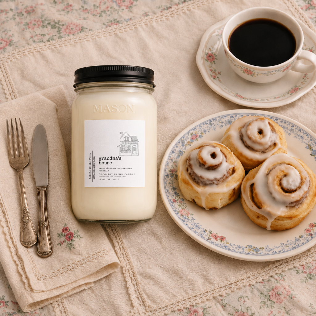Grandma's House Farmhouse Collection Mason Jar Candle and Wax Melt