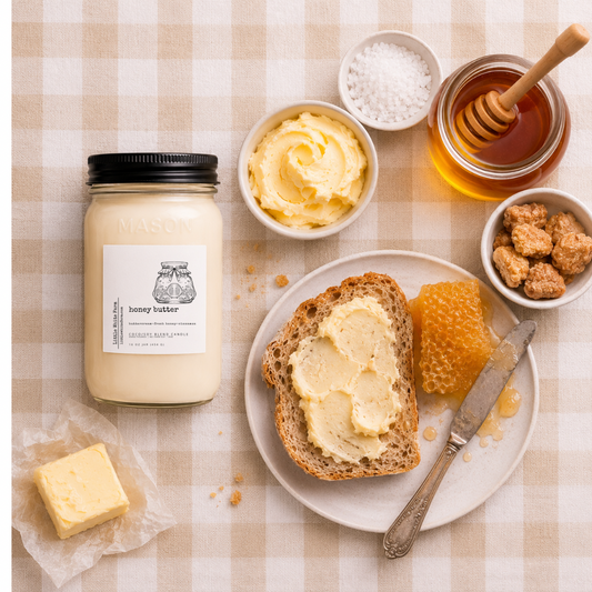 Honey Butter Farmhouse Collection Mason Jar Candle and Wax Melt
