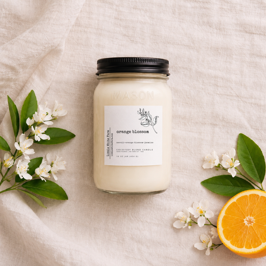 Orange Blossom Mason Jar Candle and Wax Melt