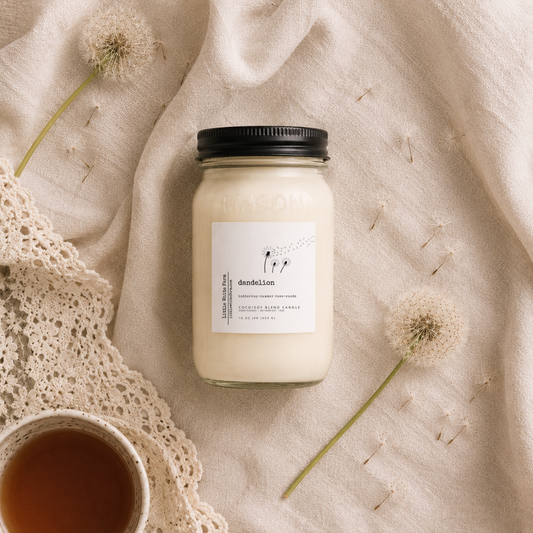 Dandelion Mason Jar Candle and Wax Melt