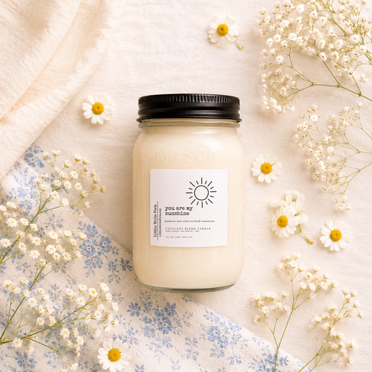 You are my Sunshine Farmhouse Collection Mason Jar Candle and Wax Melt