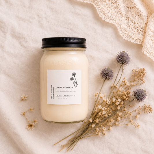 Thorn + Thistle Mason Jar Candle and Wax Melt