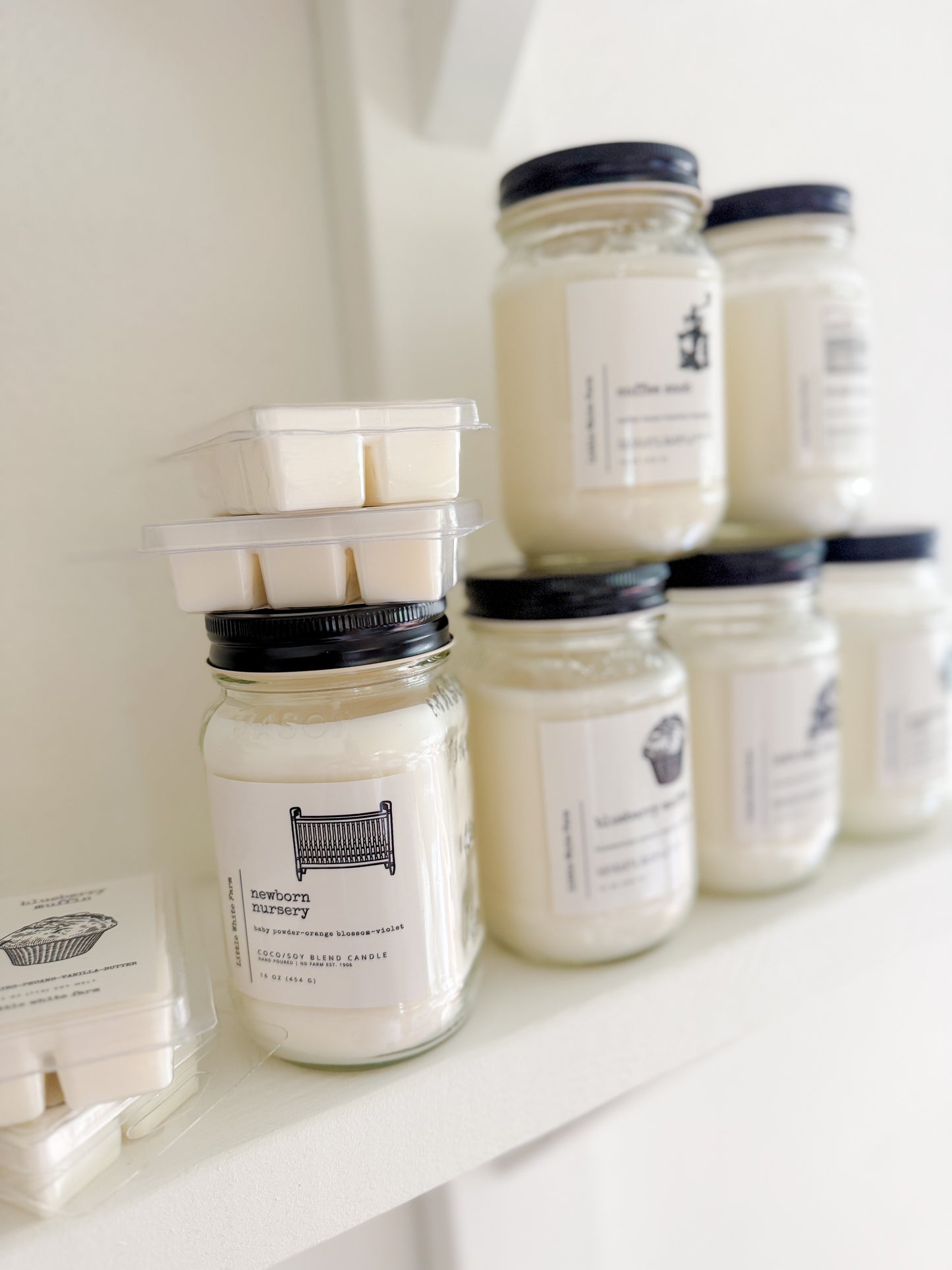 Grapefruit + Mint Farmhouse Collection Mason Jar Candle and Wax Melt