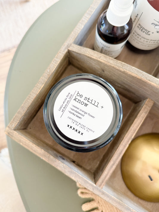 Be Still + Know Devotional Candle