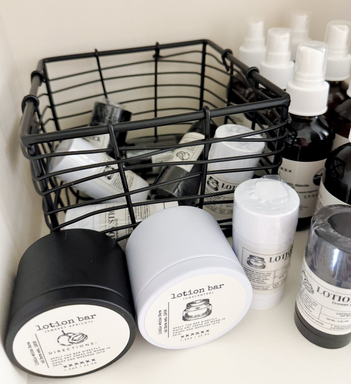 Solid Lotion Tins and Sticks