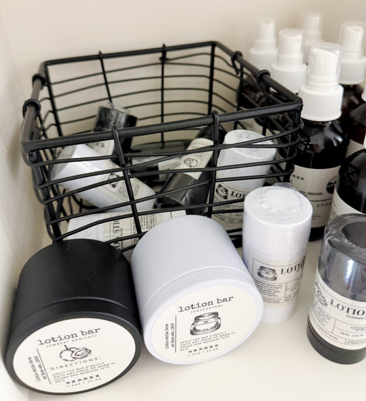 Solid Lotion Tins and Sticks