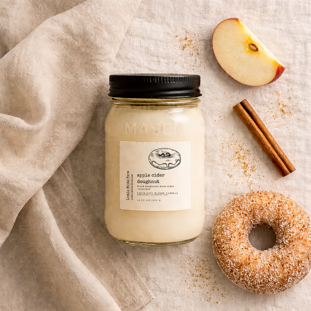 SALE Apple Cider Doughnut Fall Collection Mason Jar Candle and Wax Melt