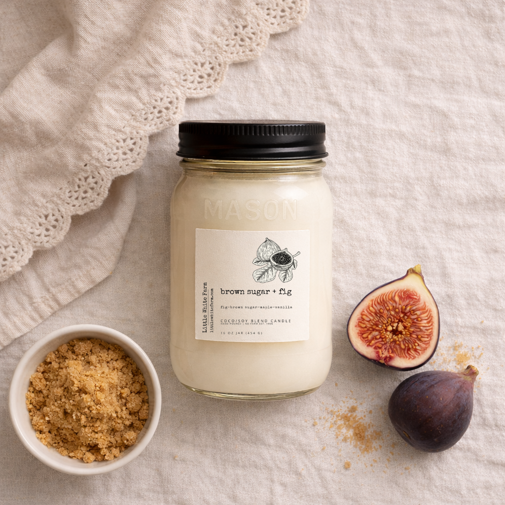 SALE Brown Sugar + Fig Fall Collection Mason Jar Candle and Wax Melt
