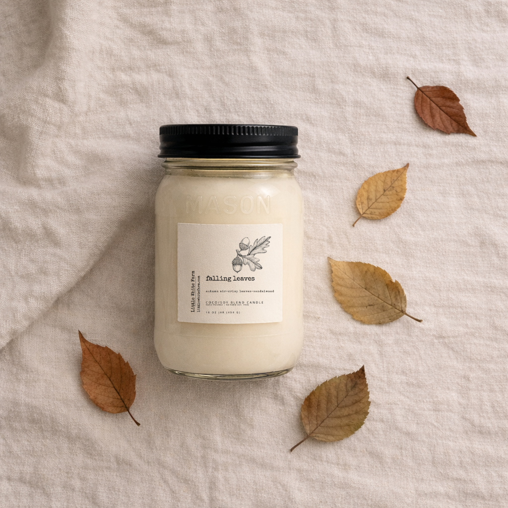 SALE Falling Leaves Fall Collection Mason Jar Candle and Wax Melt