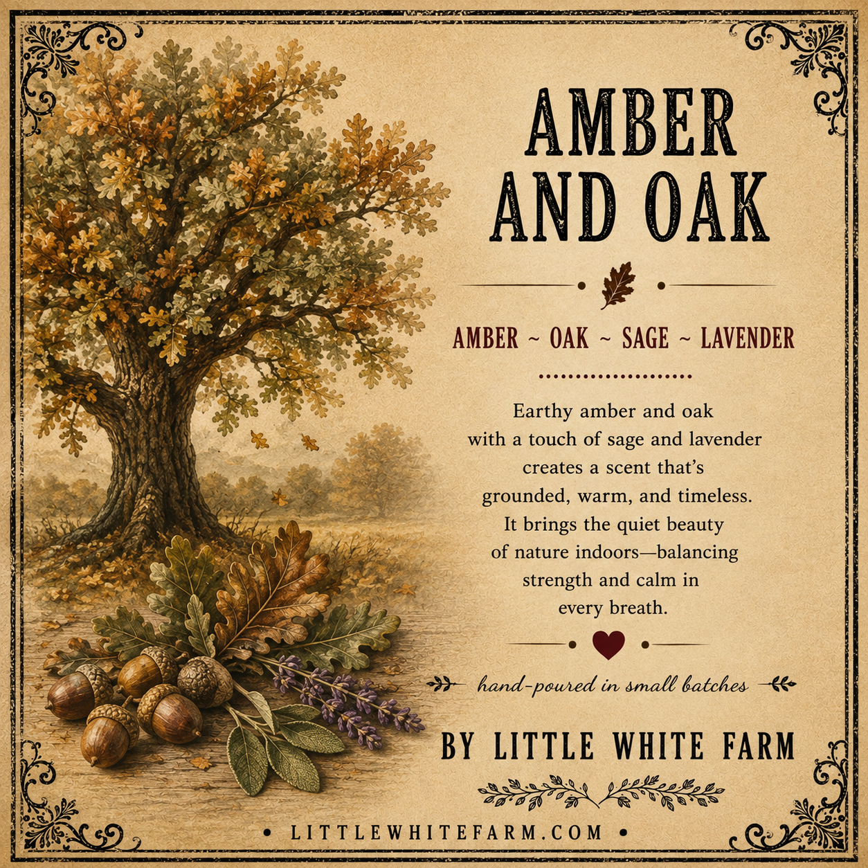 Amber + Oak Harvest Collection Mason Jar and Wax Melt