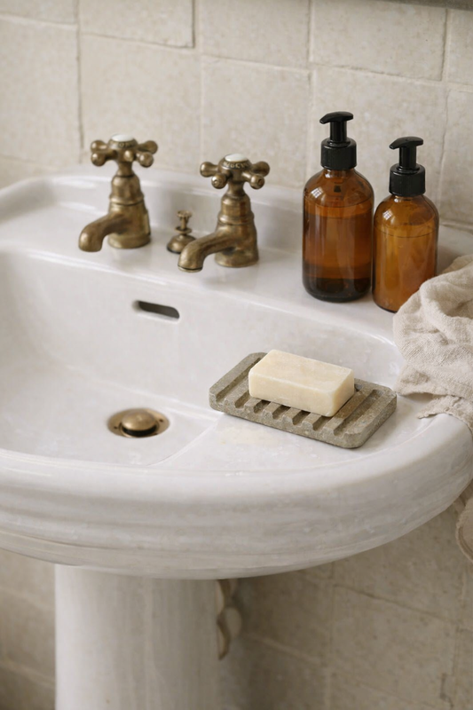 Stone Soap Tray: Grey