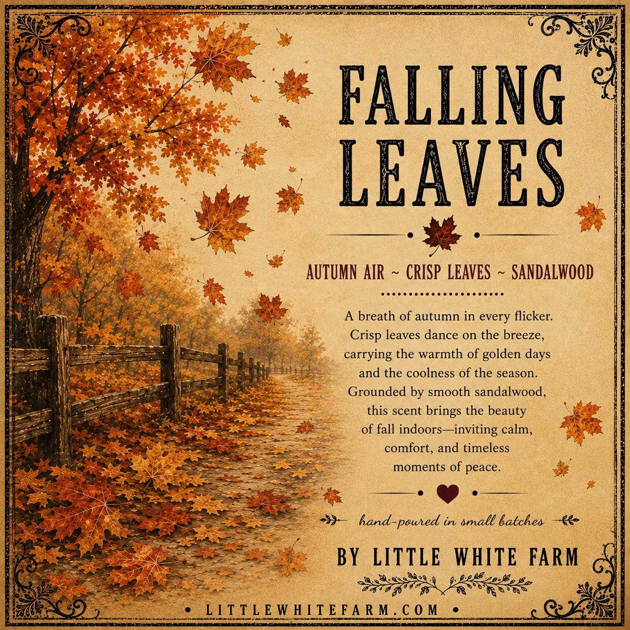 Falling Leaves Harvest Collection Mason Jar Candle and Wax Melt