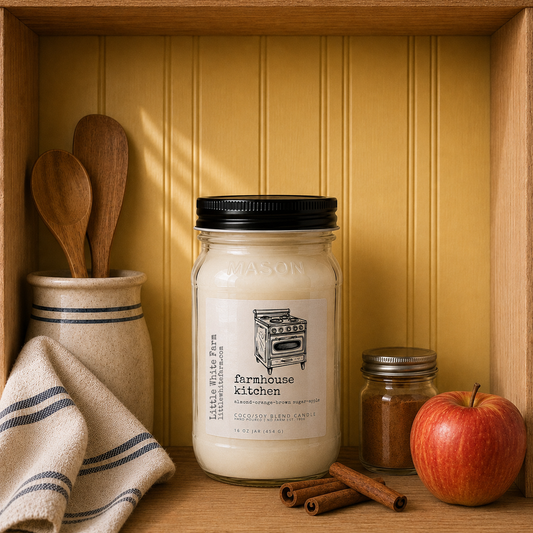 Farmhouse Kitchen Mason Jar Candle and Wax Melt